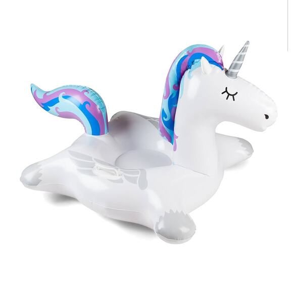 BigMouth Inc. Unicorn Snow Tube, Inflatable Sled - Picture 2 of 7